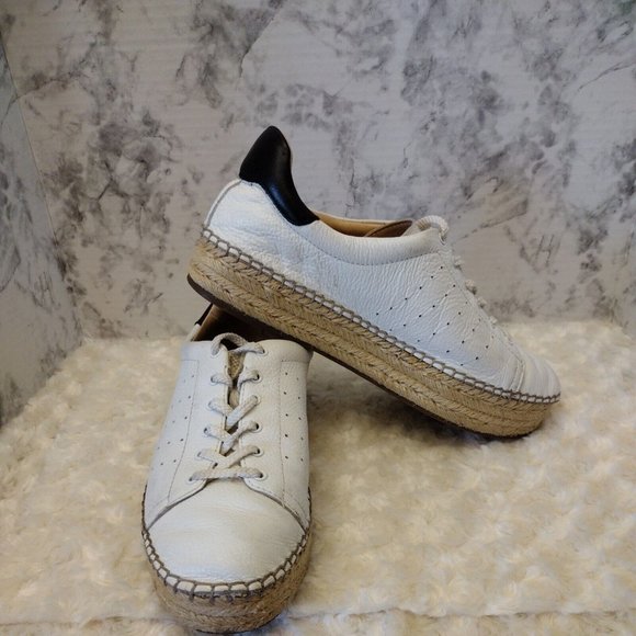 Vince Camuto VC Jinnie Women's Size 9M / 40 EU White Leather Shoe Sneaker &Twine - Picture 3 of 12